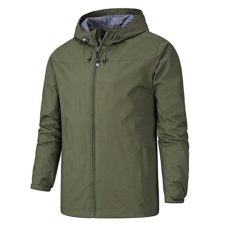 Waterproof Coat Windproof Warm Just For You - 01 army green 13 / 4XL - Hiking Jackets