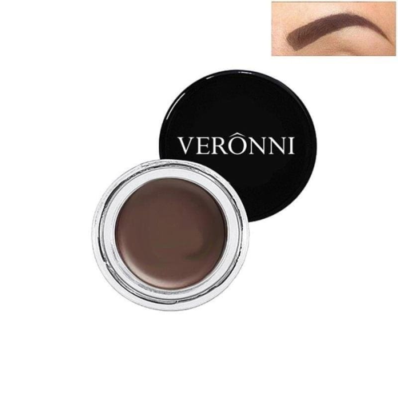 Waterproof Eye Brow Tint Makeup Tool Kit - Dark Brown - Eyebrow Enhancers