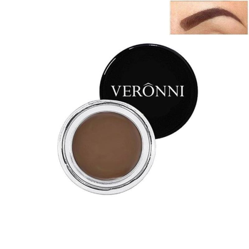 Waterproof Eye Brow Tint Makeup Tool Kit - Medium Brown - Eyebrow Enhancers