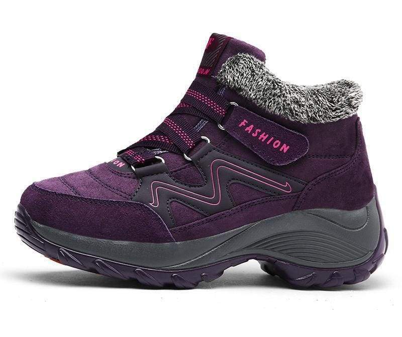 Waterproof Snow Boots - Purple / 5 - Hiking Shoes