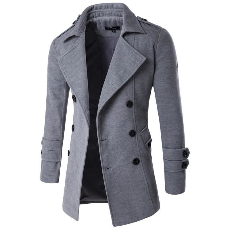 Winter Peacoat Mens Jackets And Coats - Wool & Blends
