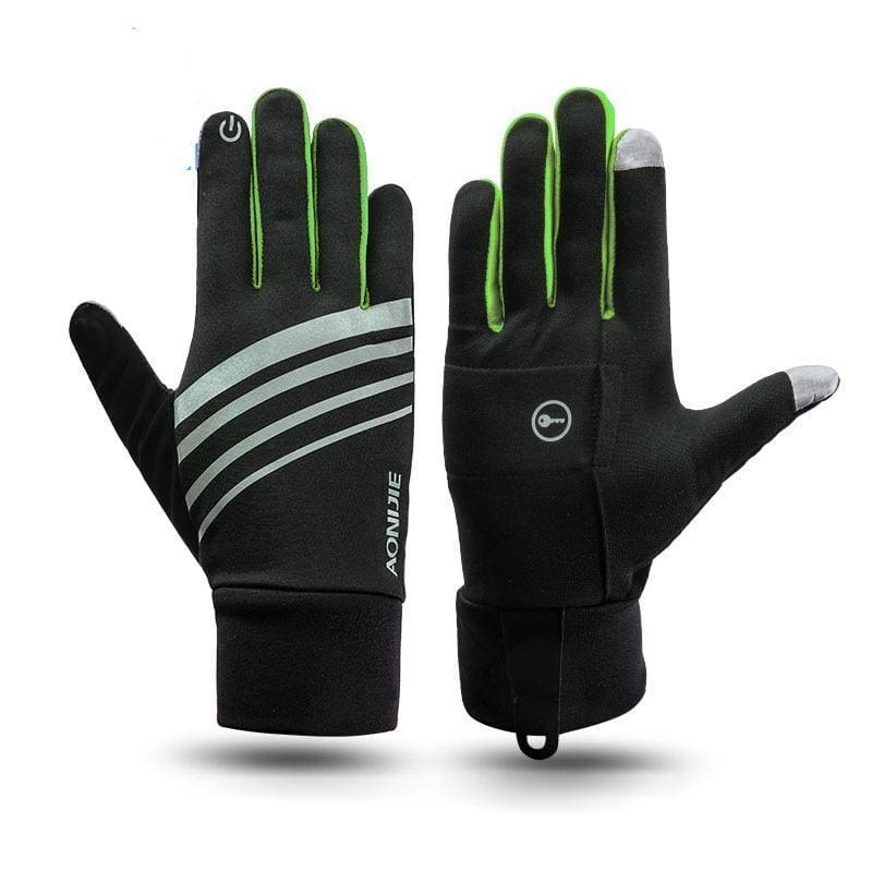 Winter Thermal Gloves - Gray M - Running Gloves