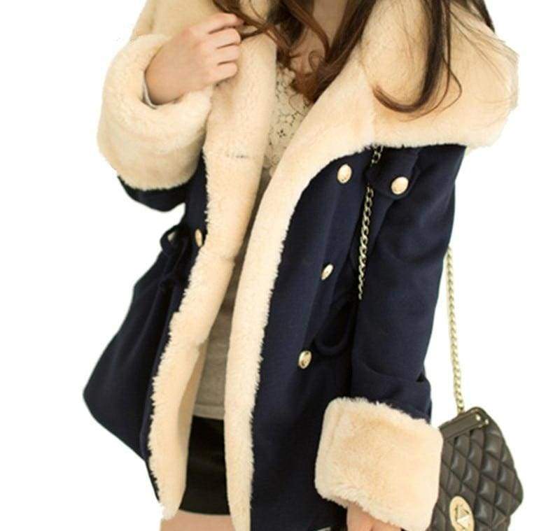 Winter Thick Jackets Solid Slim - Basic Jackets