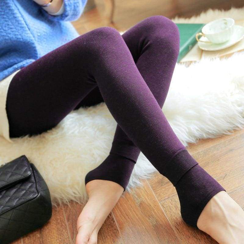Winter Women Leggings - Purple - Leggings