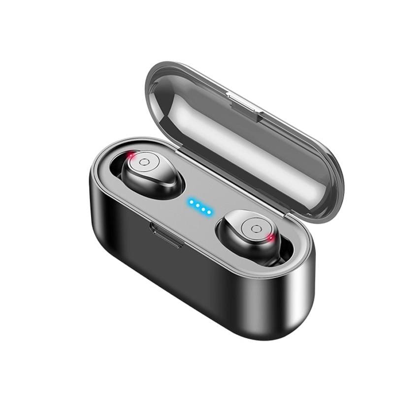 Wireless Bluetooth Earbuds - Button-Black - Gadgets Headphone