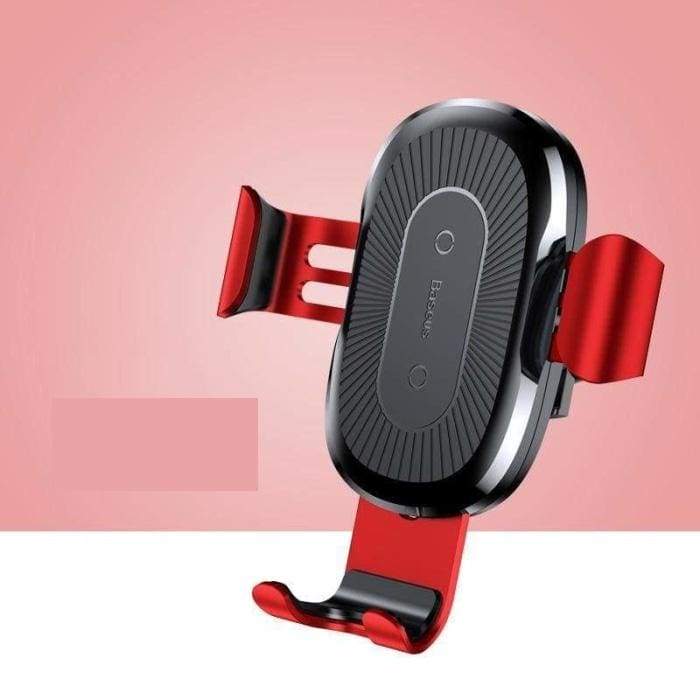 Wireless Car Charger Mount for iPhone Samsung Just For You - Red - Mobile Phone Holders & Stands