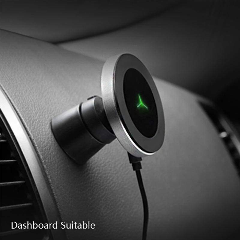 Wireless Car Charger Mount for Samsung iPhone - Black / Universal - Wireless Car Charger