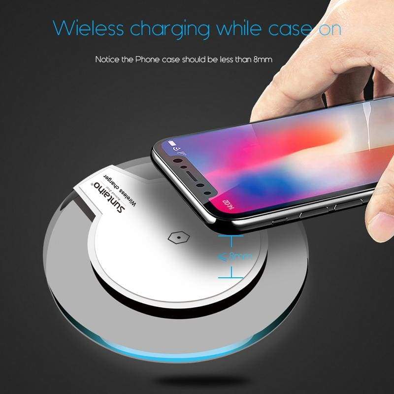 Wireless Charger For Samsung Galaxy & Iphone 8 / 8 Plus X - Mobile Phone Chargers