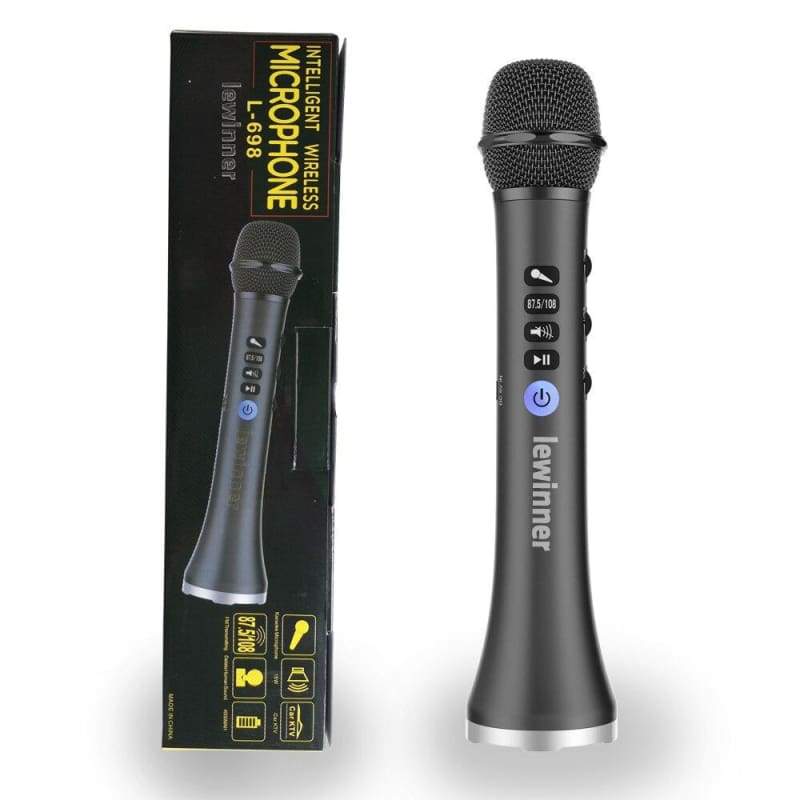 Wireless Karaoke Microphone - black with gift wrap - Musical