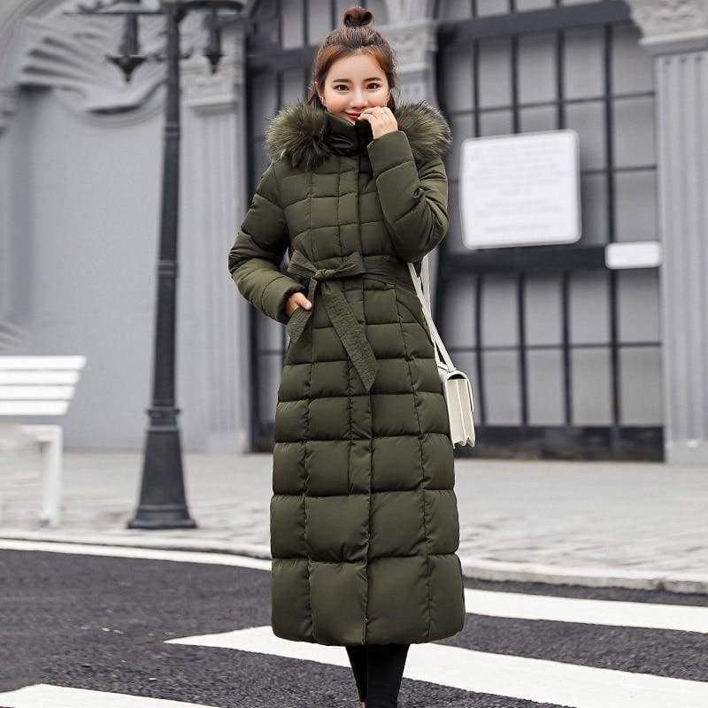 Women Winter Jacket Fashion Slim Just For You - Army green / M - Women Winter Jacket