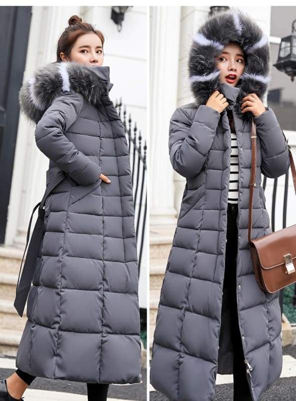 Women Winter Jacket Fashion Slim Just For You - Gray / L - Women Winter Jacket