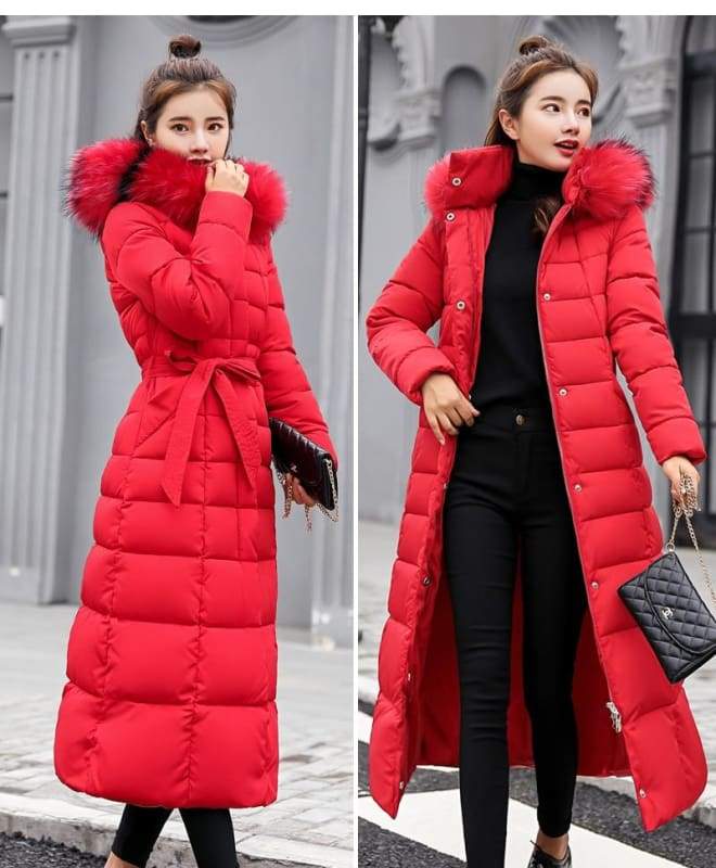 Women Winter Jacket Fashion Slim Just For You - Red / L - Women Winter Jacket