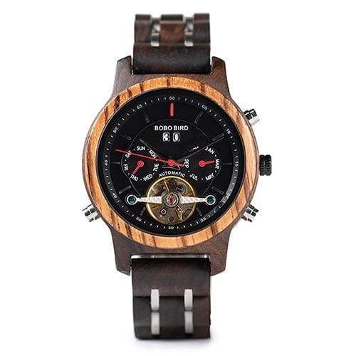 Wooden Mechanical Watches For Men and Women - Mixed wood 40mm - Watches