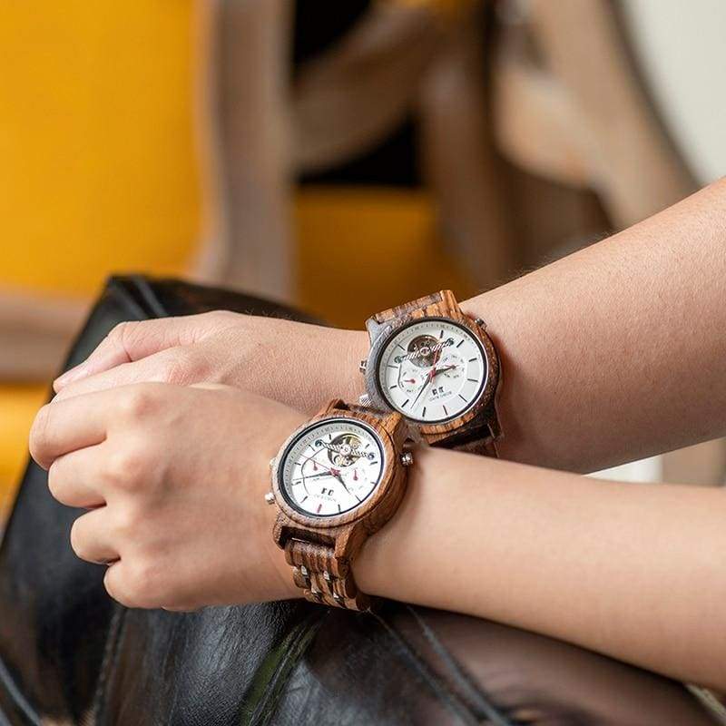 Wooden Mechanical Watches For Men and Women - Watches