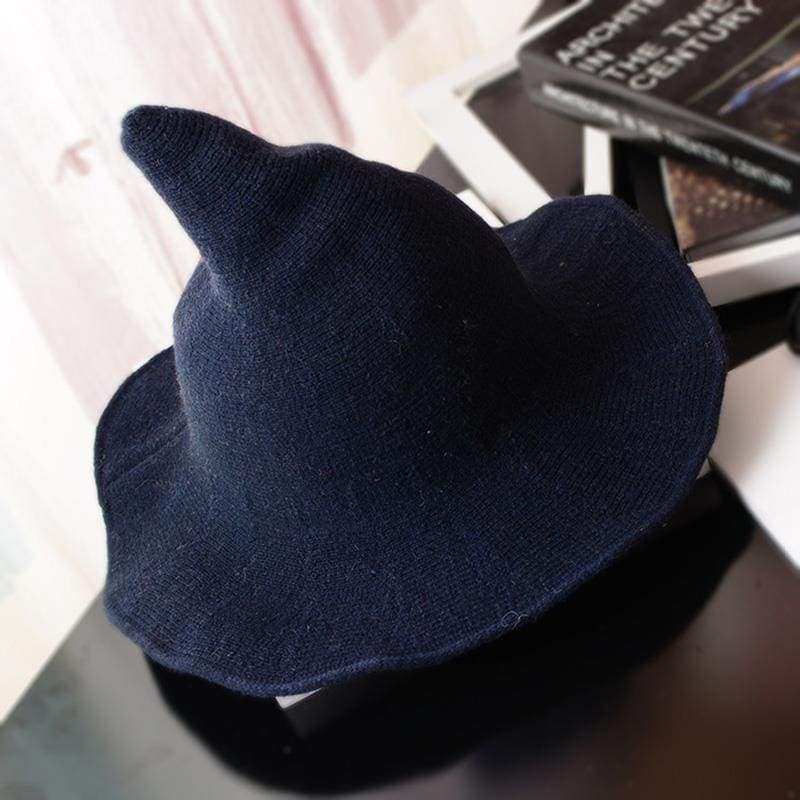 Wool Pointy Witch Hat - Deep Blue - Party Hats