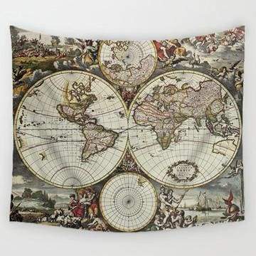 World Map Tapestry - 3 / 150x130cm - Tapestry