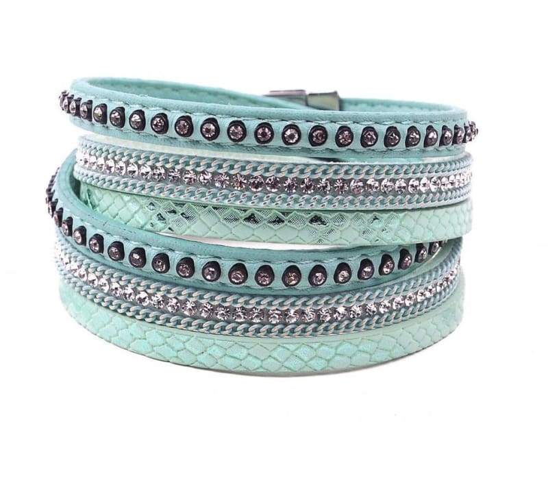 Wrap Leather Bracelet - green - Wrap Bracelets