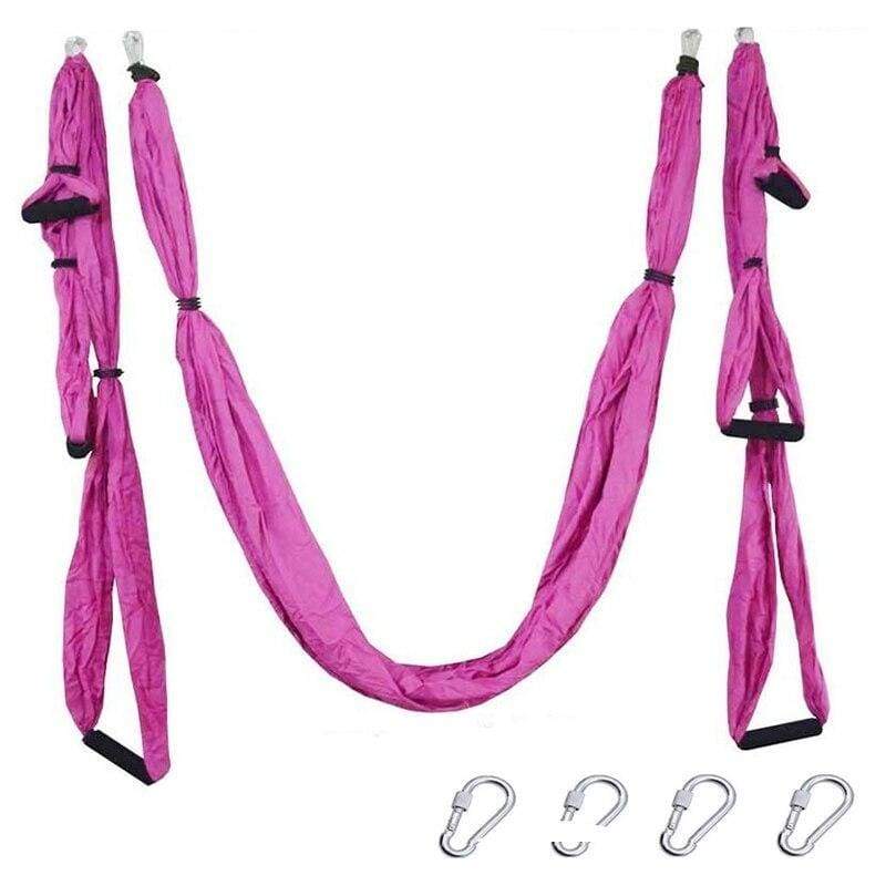 Yoga Hammock Anti-gravity Swing Parachute - Pink - Gym Fitness