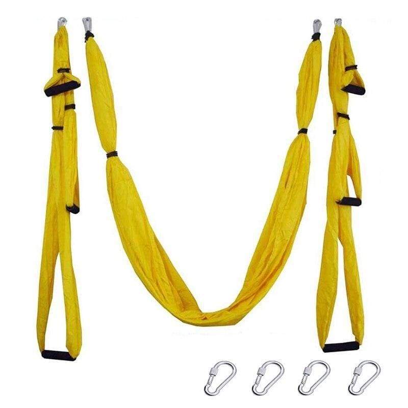 Yoga Hammock Anti-gravity Swing Parachute - Yellow - Gym Fitness