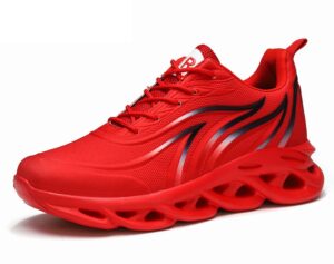 Running Shoes Men's Flame Printed Sneakers Flying Weave Men's Flame Printed Sneakers Flying Weave Sports Shoes Comfortable Running Shoes Outdoor Men Athletic Shoes"s Fla