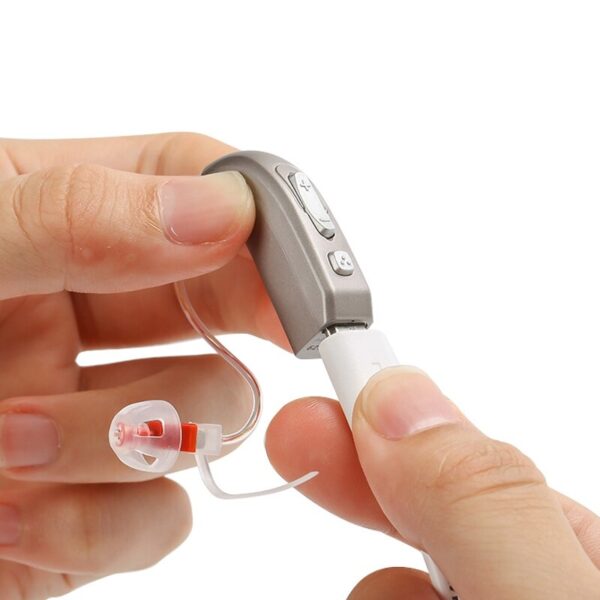 Hearing Aids Portable Rechargeable Invisible Adjustable Rechargeable Hearing Aids Portable Invisible Adjustable 4 Channel Tone Sound Amplifier Behind The Ear For Deaf Elderly