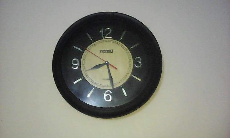 A quartz clock