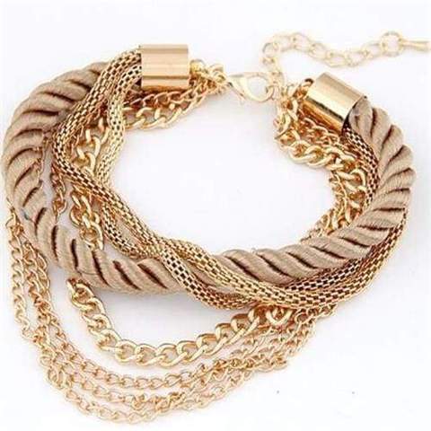 Fashionable Rope Chain Decoration Bracelet